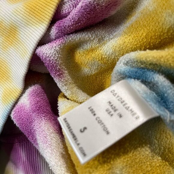DAYDREAMER Tie Dye Hoodie Double Trouble Pre Shrunk Size S psychedelic NEW - Picture 5 of 11